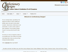 Tablet Screenshot of confectionarydesigns.com